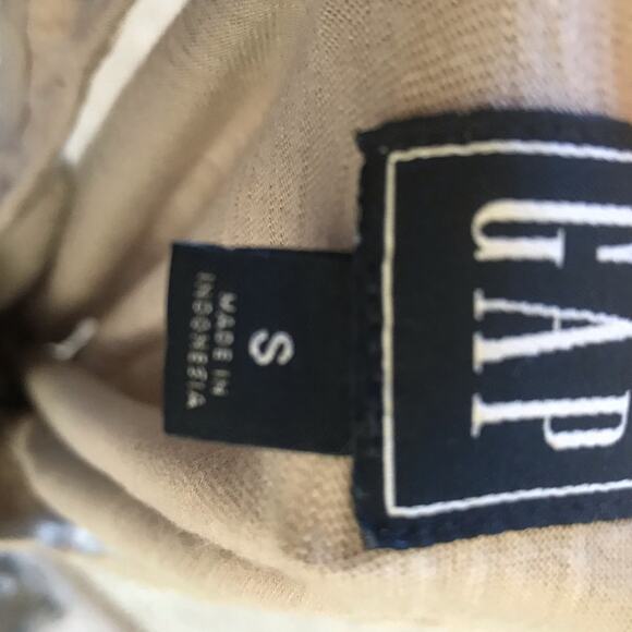 Gap Twist Front Tan Sleeveless Cotton Modal Dress Women's Size Small - Picture 5 of 5